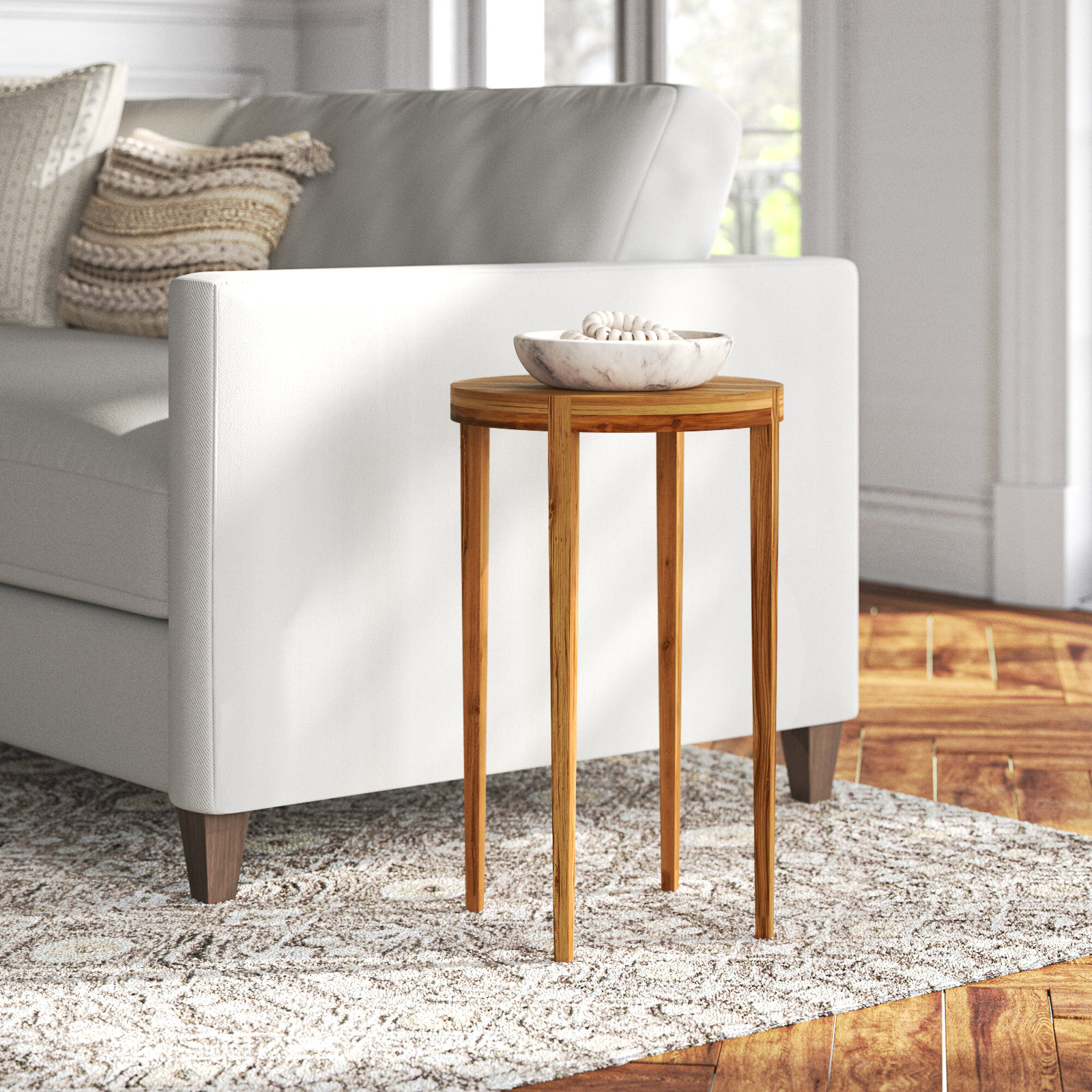 Blaise 14" Acacia End Table Set