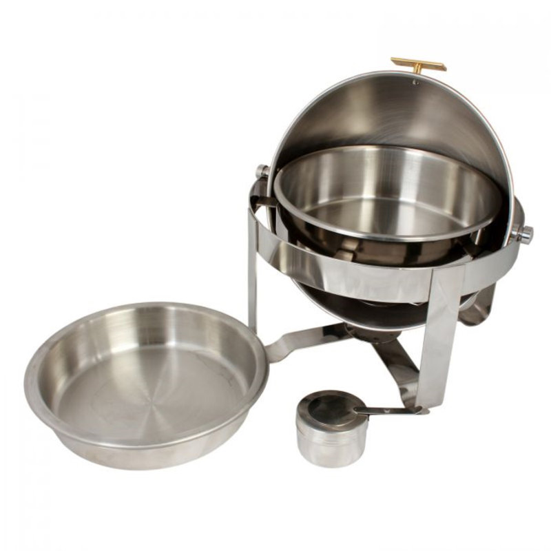 6L Round Roll Top Stainless Steel Handle