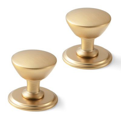 Tapered Dome Cabinet Knob, Transitional Single‑Hole Drawer Knob with Multiple Decorative Backplate Options for Cabinets, Dressers & Bathroom Vanities