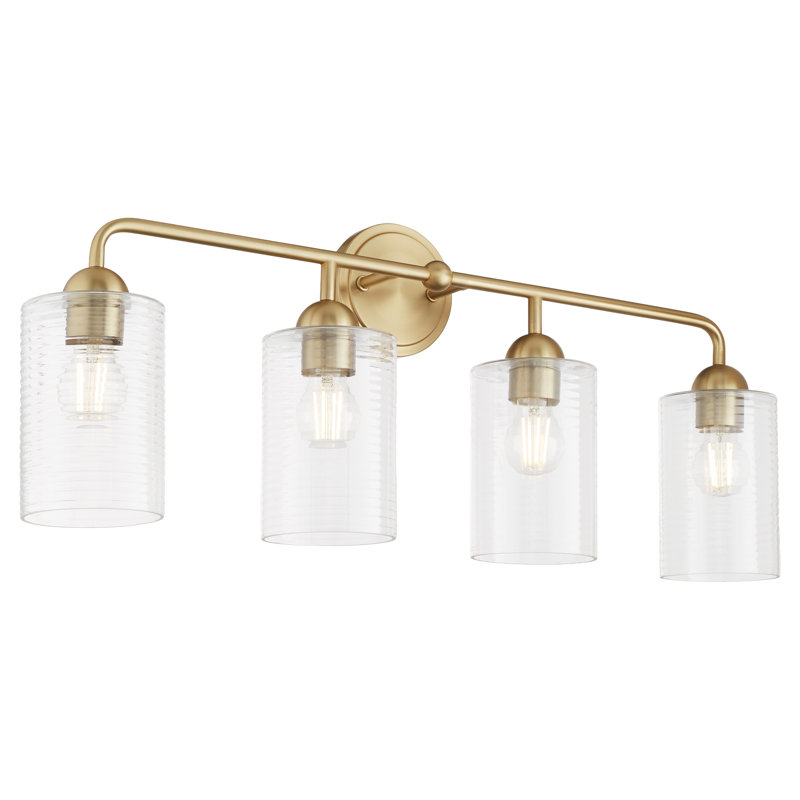 CHARLOTTE 4 Light Vanity, Antique Brass
