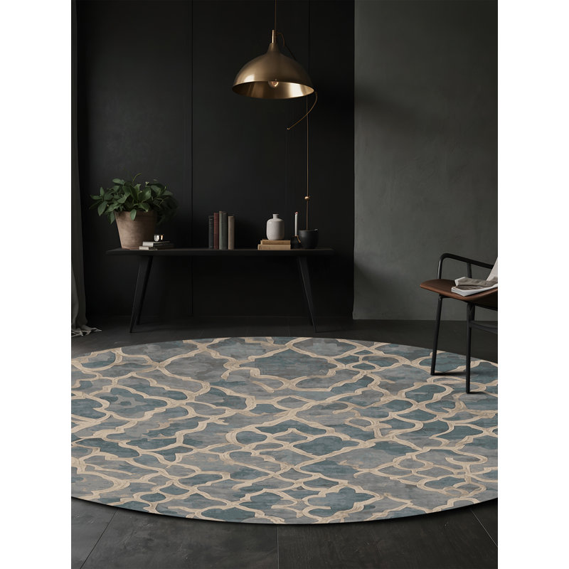 Tapis gris soyeux et moelleux, Rectangle 8 pi x 10 pi
