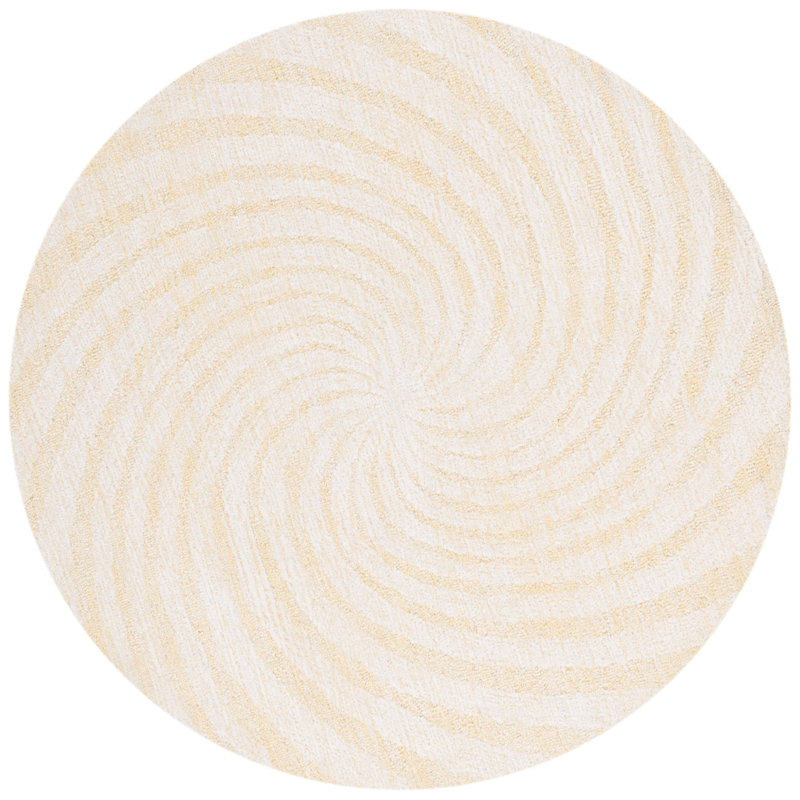 Novelty 201 80% Wool; 20% Cotton Spiral Rug, Round 6'