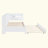 Wooden Daybed With Twin Trundle, Daybed With Storage Shelf And USB Charging Ports-1870524267-1870524266