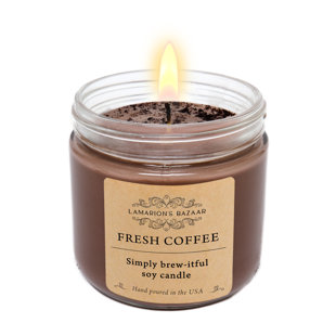 Fresh Coffee Fragrance Scented Jar Candle