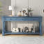 Console longue de 63 po avec tiroirs et tablette Aazim-1834399468
