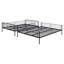 Lit double superposé au-dessus de grand lit double en métal-1242843129