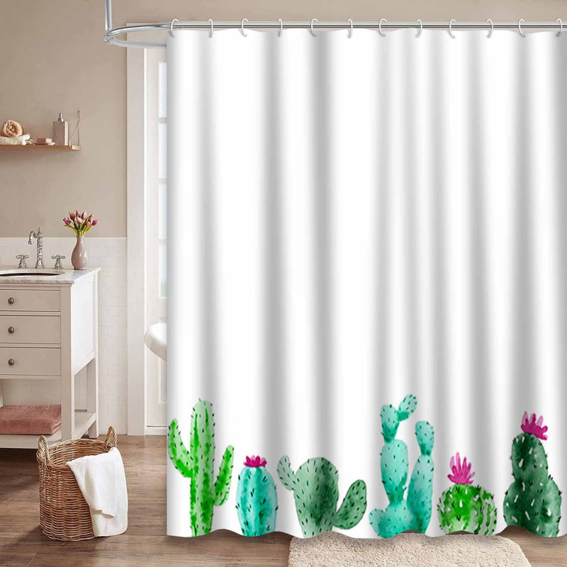 Aquarelle, cactus, plante grasse, botanique, naturel, voeux avec 12 crochets, L 72 po x l 84 po