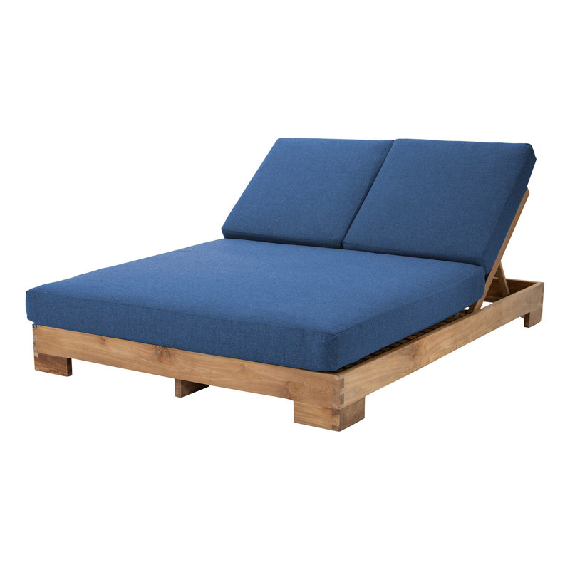 Pacific Double Chaise Lounger, Sapphire