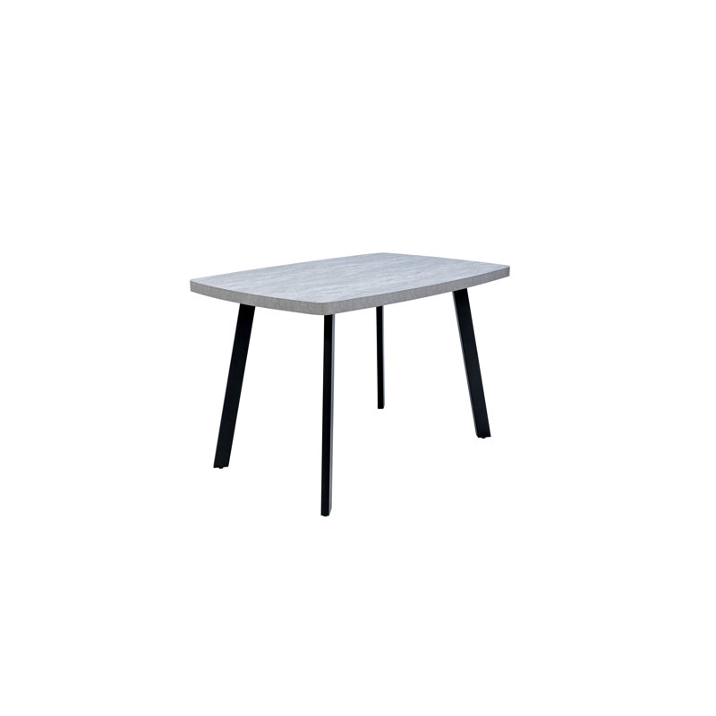 Rimini Metal Base Dining Table, 76cm H x 120cm L x 80cm W