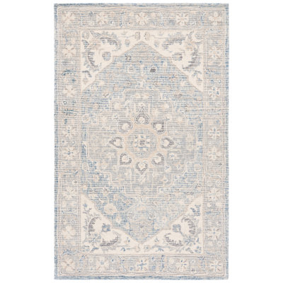 Tapis gris clair / ivoire Metro 617