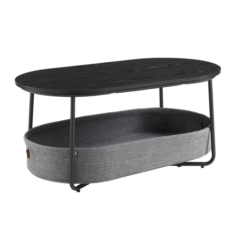 Table basse Neili, Noir/gris