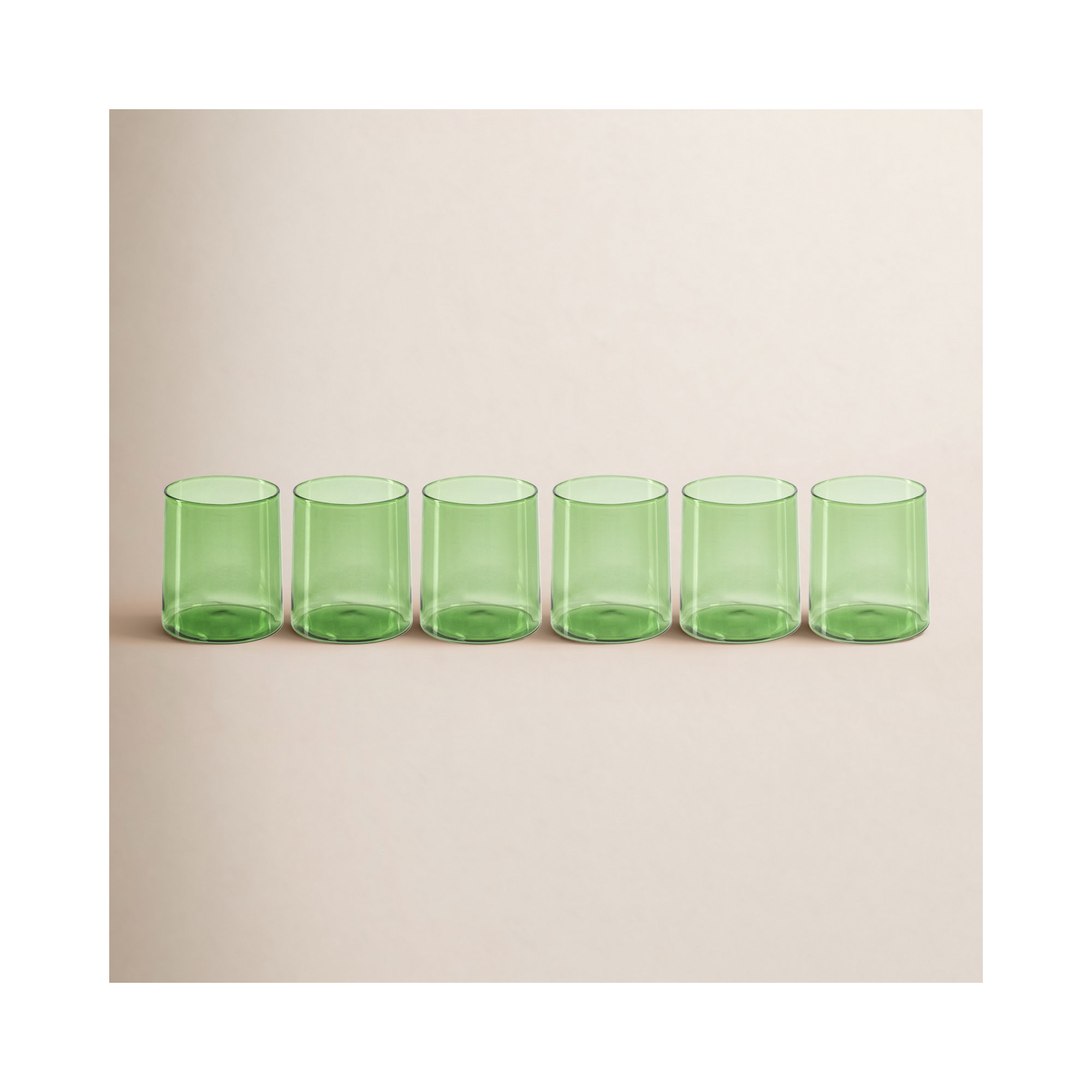 Lorient Tumbler Glasses, Fern Green