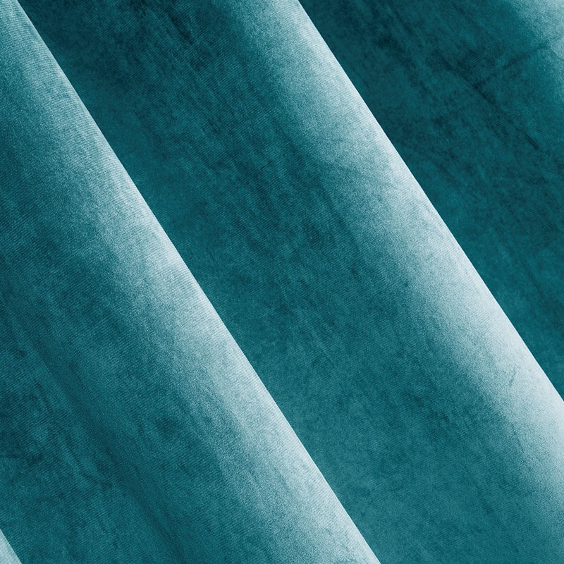 Tavarozzi Blackout Curtains Single Panel, Turquoise