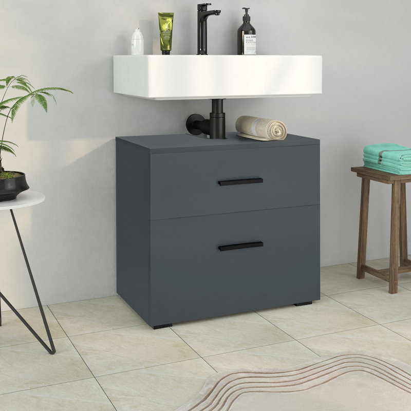 Brygida Back To Wall Toilet Unit, Anthracite