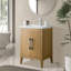 Meuble-lavabo simple 24 po avec plateau en céramique Chambery-94564323-94426580-119156864