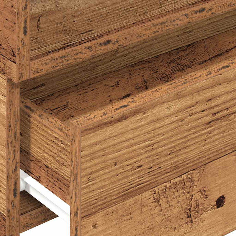 Cabriales 45cm W Manufactured Wood Bedside Table, Reclaimed Wood, 1
