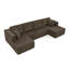 Canapé modulaire compressé en forme de U Boneless, canapé-lit en velours côtelé-1544743848