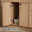 Ensemble de vanité Jadaya de 48 pouces à un lavabo avec dessus de lavabo en résine, robinet et bonde, assemblage requis-963912637