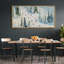 «Colorful Skiers on Snowy Mountain Winter Landscape - Large encadrée, reproduction d'art sur toile encadrée dans la chambre principale»-813718757-813718759
