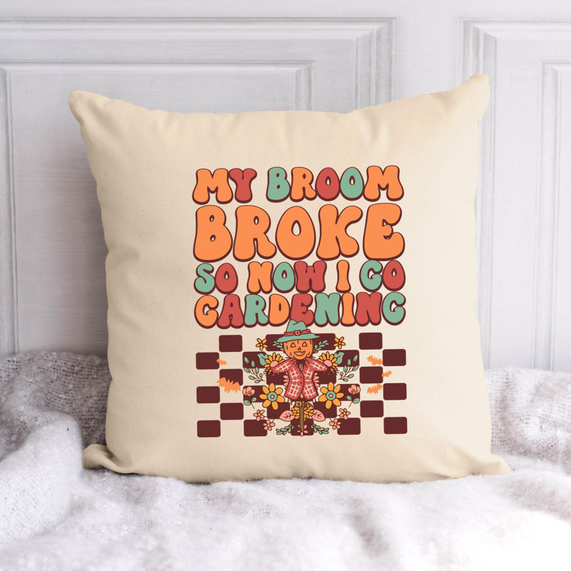 Citation amusante «Garden Lover» - Insert de coussin décoratif inclus, H 18 po x l 18 po