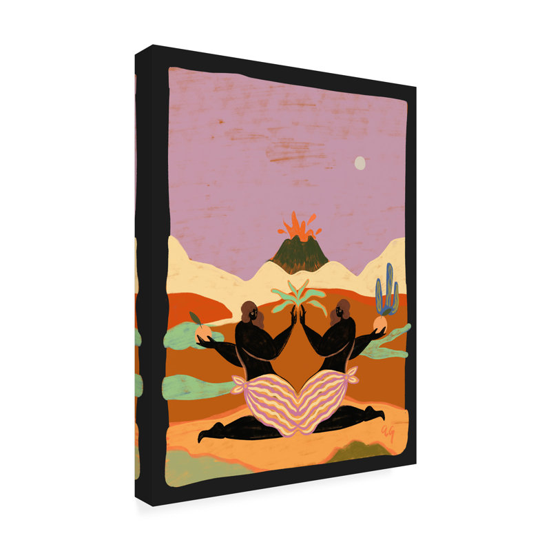 «Lava On Canvas» par Arty Guava, reproduction, H 24 po x l 18 po x P 2 po