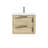 Devillage 24" Wall Mounted Single Bathroom Vanity with Engineered Stone Top-1911731232