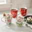 Ensemble de 4 tasses Holly Dolly «Have a Holly Dolly Christmas» et «Home for the Holiday»