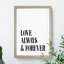 Love Always and Forever - Picture Frame Typography-62802598-62802601