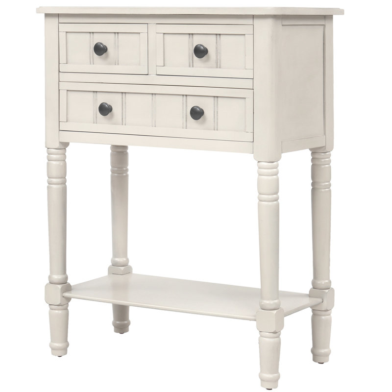 Storage Drawers Wood Accent Chest, White