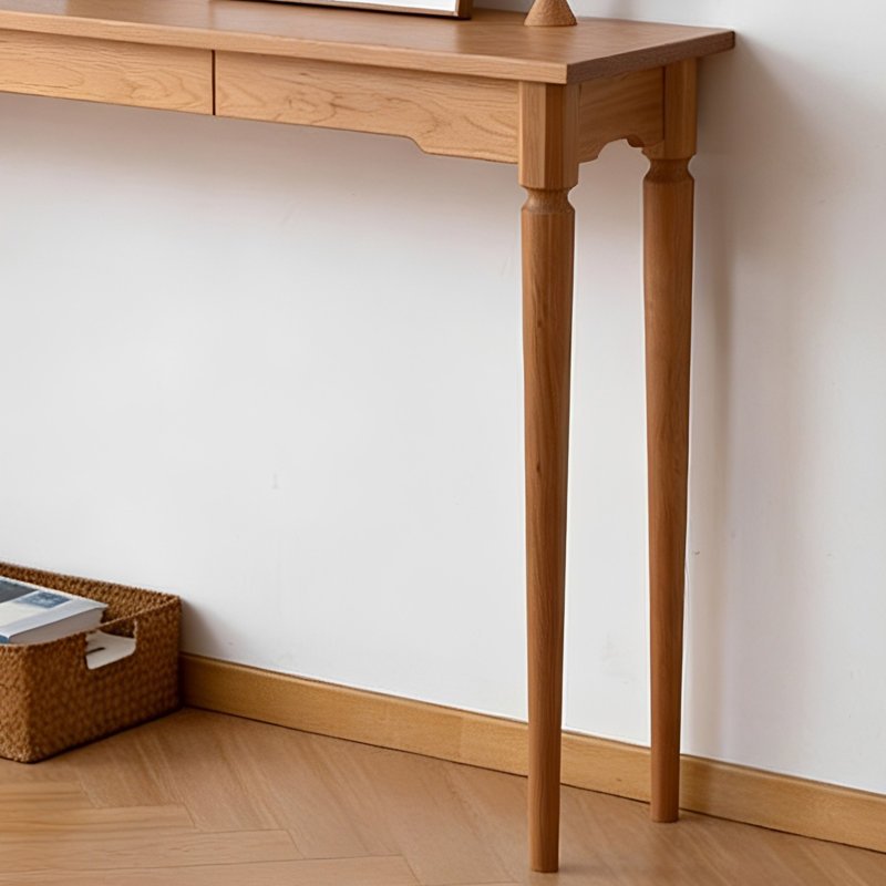 Console de style chinois moderne et classique, Cerisier, H 33,5 po x l 55,1 po x P 13,8 po