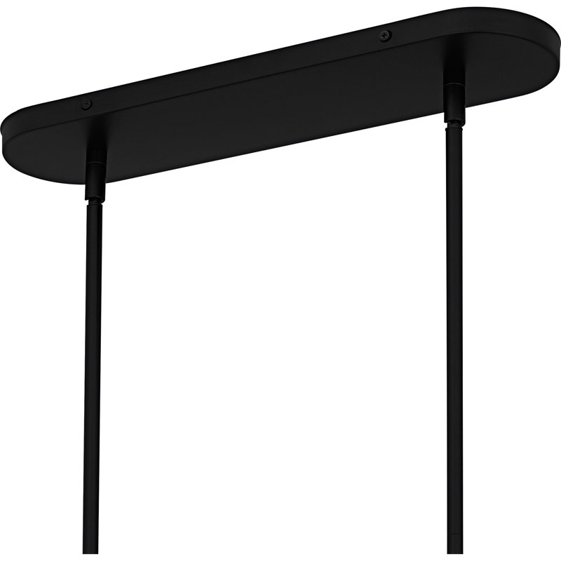 Gibson Linear Chandelier, Matte Black