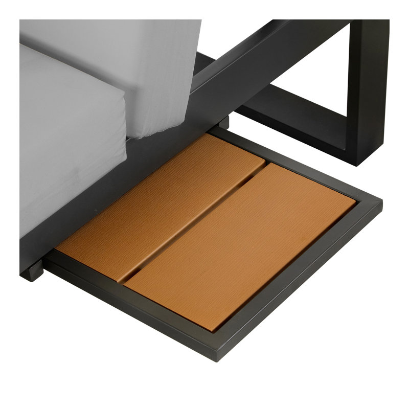 Ensemble de conversation pour canapé modulaire d'extérieur, Gris