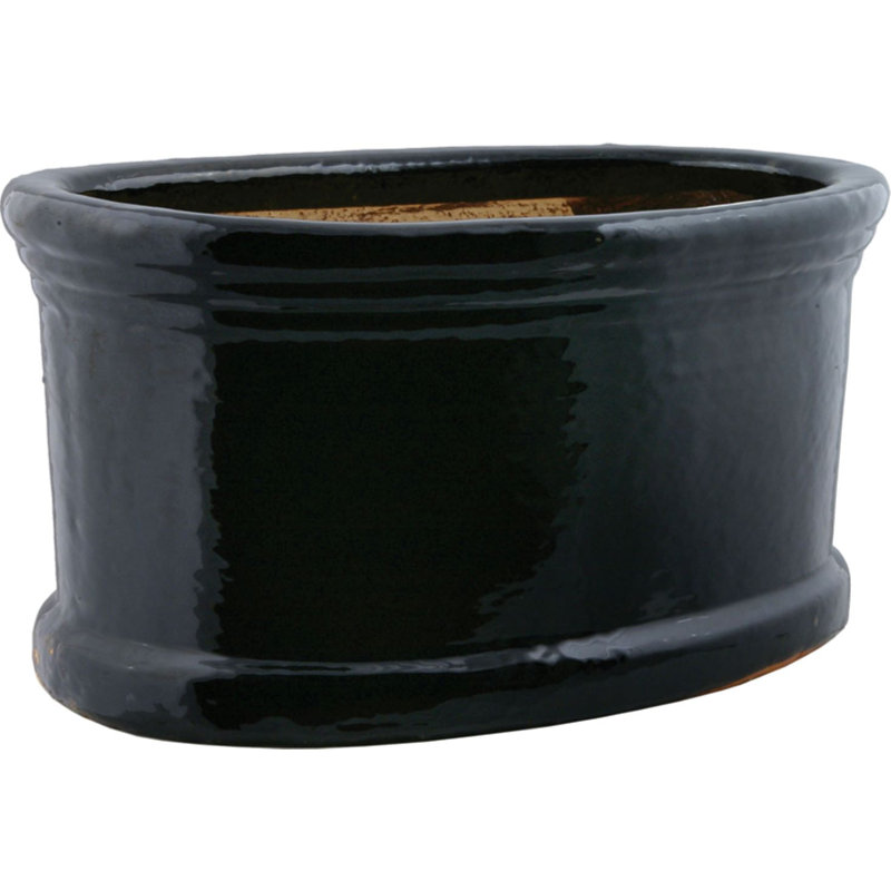 Auge ovale 17 po - Noir, Noir, H 9,25 po x l 17 po x P 9,25 po