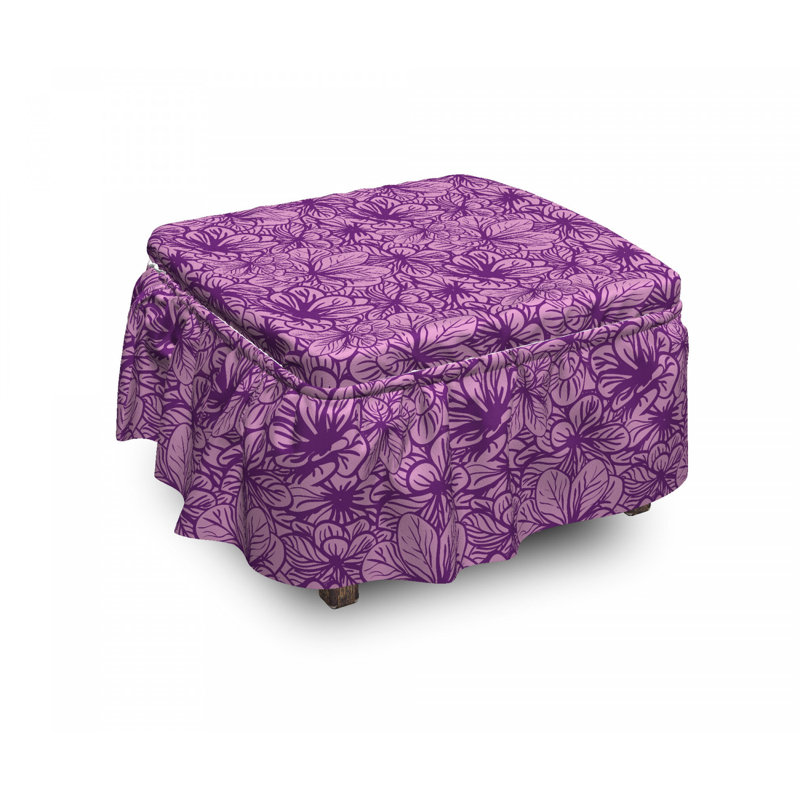 Box Cushion Ottoman Slipcover