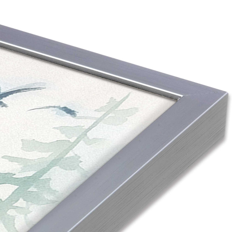 «Serene Forest In Flight», H 15,25 po x l 12,25 po, Chrome poli
