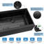Évier de cuisine à tablier frontal encastrable en acier inoxydable de calibre 16 avec accessoires de cuisine L 26 po x l 22 po