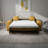Mo 88" Italian Stain and Abrasion Resistant Performance Fabric Queen Square Arm Sleeper Sofa Bed-85522587