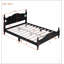 Cadre de lit plateforme en bois de style rétro avec sommier à lattes en bois durable et design classique pour un sommeil confortable-1051318313-1051318314