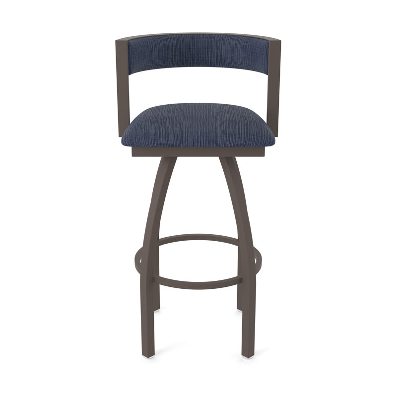 Tabouret Artémis, Bronze, Tabouret de bar (siège d'une hauteur de 36 po), Tissu - ancre graphique