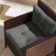Outsunny Outdoor Seat Cushions Back Cushions 4pcs 60 x 60 x 10cm Light Grey