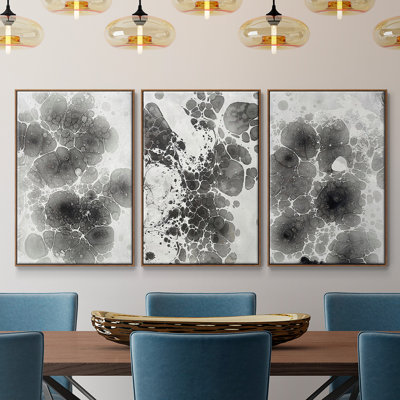 " Marbling I " 3 - Pieces