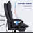High-End Dark Gray Office Recliner With Adjustable Footrest - Luxury Craftsmanship For Professionals Seeking All-Day Comfort