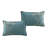 7 Piece Blue Damask Pattern Flocked Bedding Comforter Set-110961954