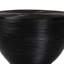 Table d'appoint stratifiée en rotin naturel - sablier avec design sculptural moderne, style boho chic pour le salon ou la chambre à coucher, noir