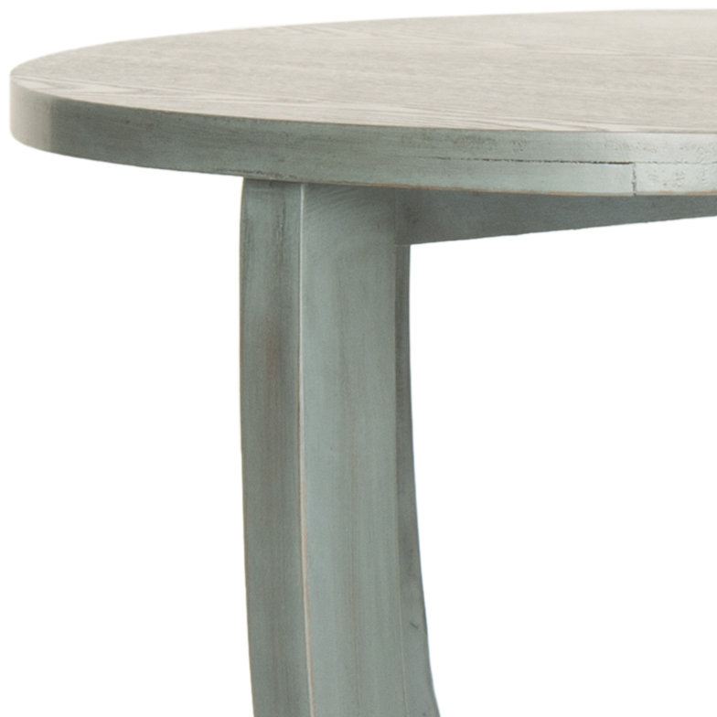 Applonia Solid Wood End Table, Barn Blue