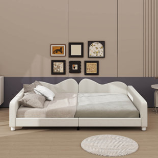 Dreamy Cloud - Shaped Sofabed Upholstered Plush Backrest Bed