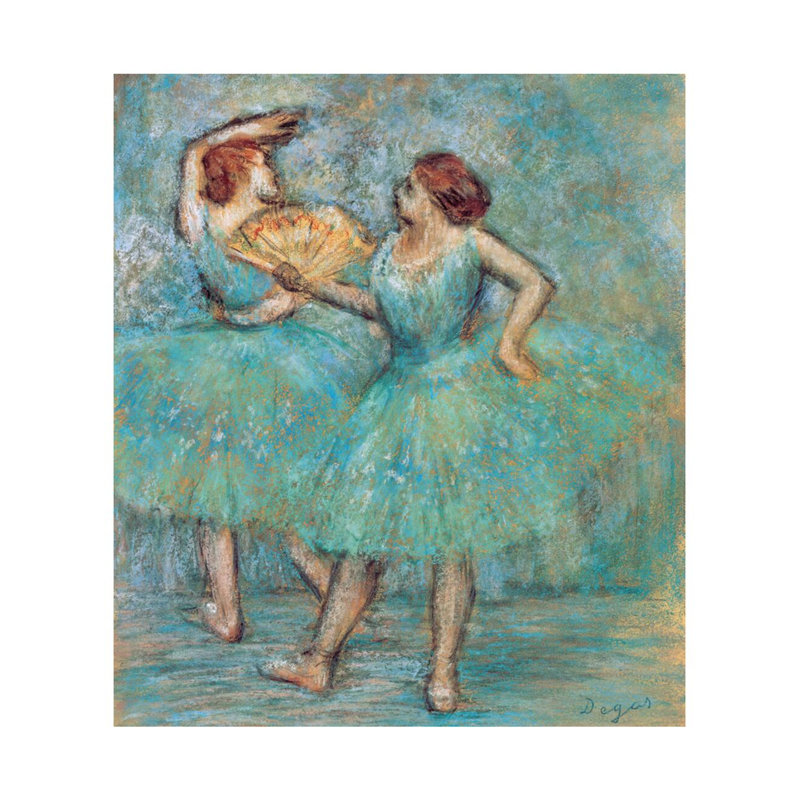 «Two Dancers» par Edgar Degas - Estampe numérique, H 28 po x l 22 po