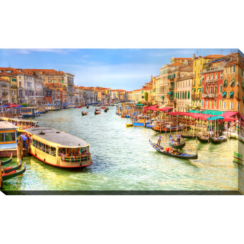 « venice, italie », reproduction de photo sur toile tendue, H 36 po x l 60 po x P 1,5 po