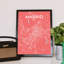 Madrid City Map - No Frame Print-608625962