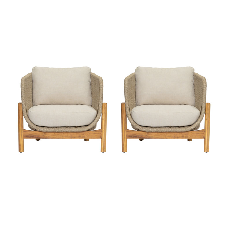 Chaises longues avec coussins Jaxx